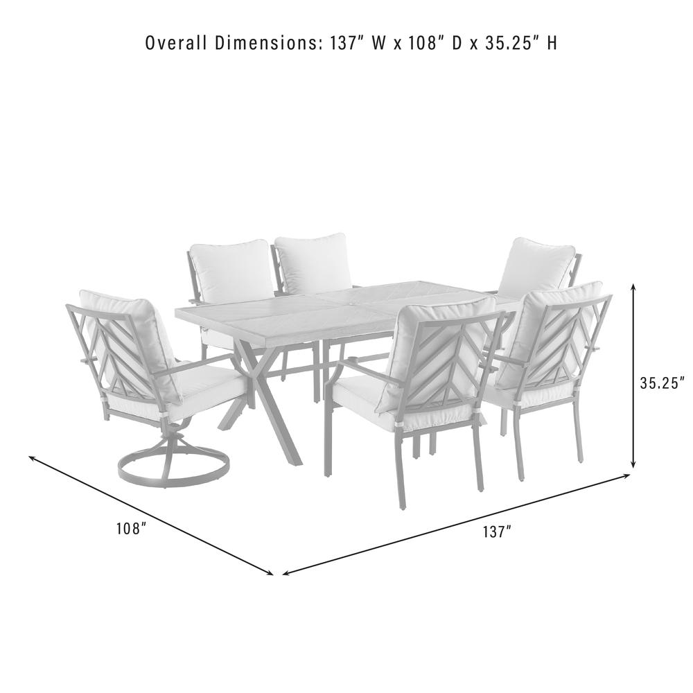 Otto 7Pc Outdoor, Metal Dining Set