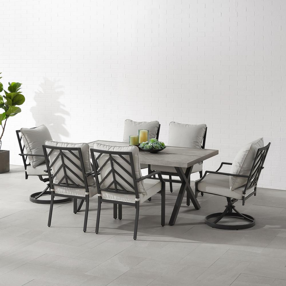 Otto 7Pc Outdoor, Metal Dining Set