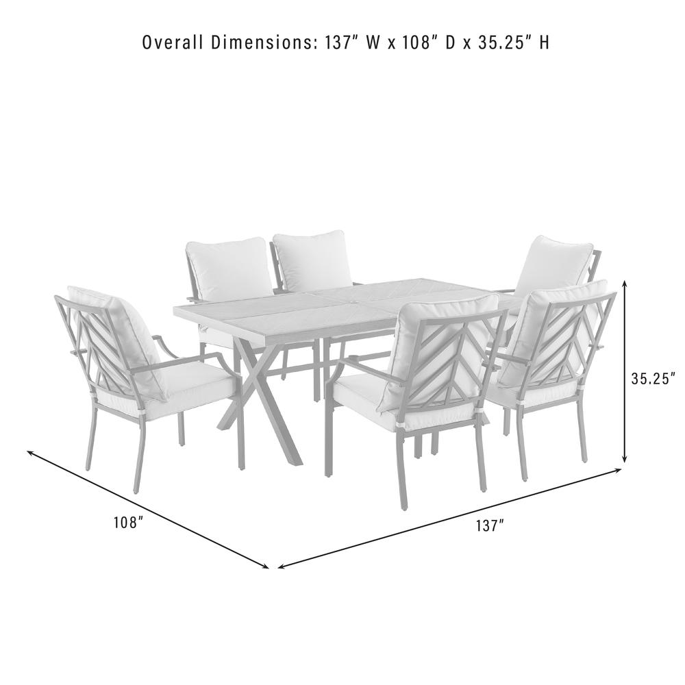 Otto 7Pc Outdoor Metal Dining Set