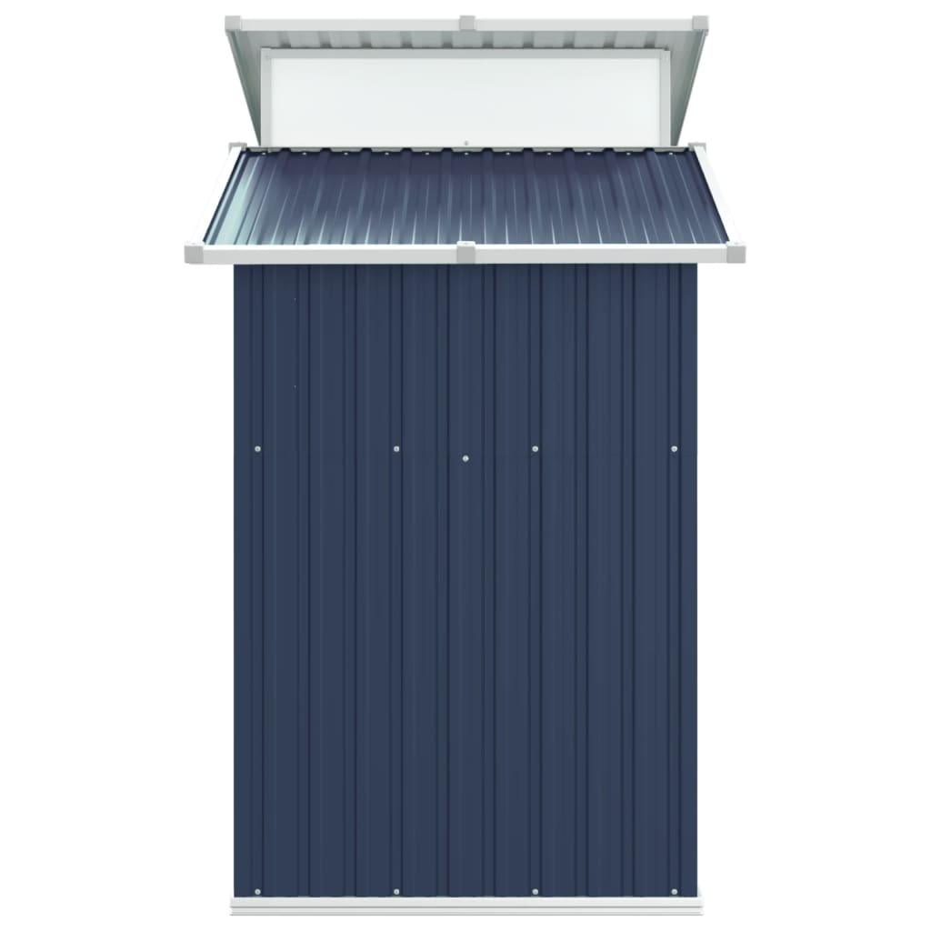 vidaXL Garden Shed Anthracite 106.3"x51.2"x82.1" Galvanized Steel