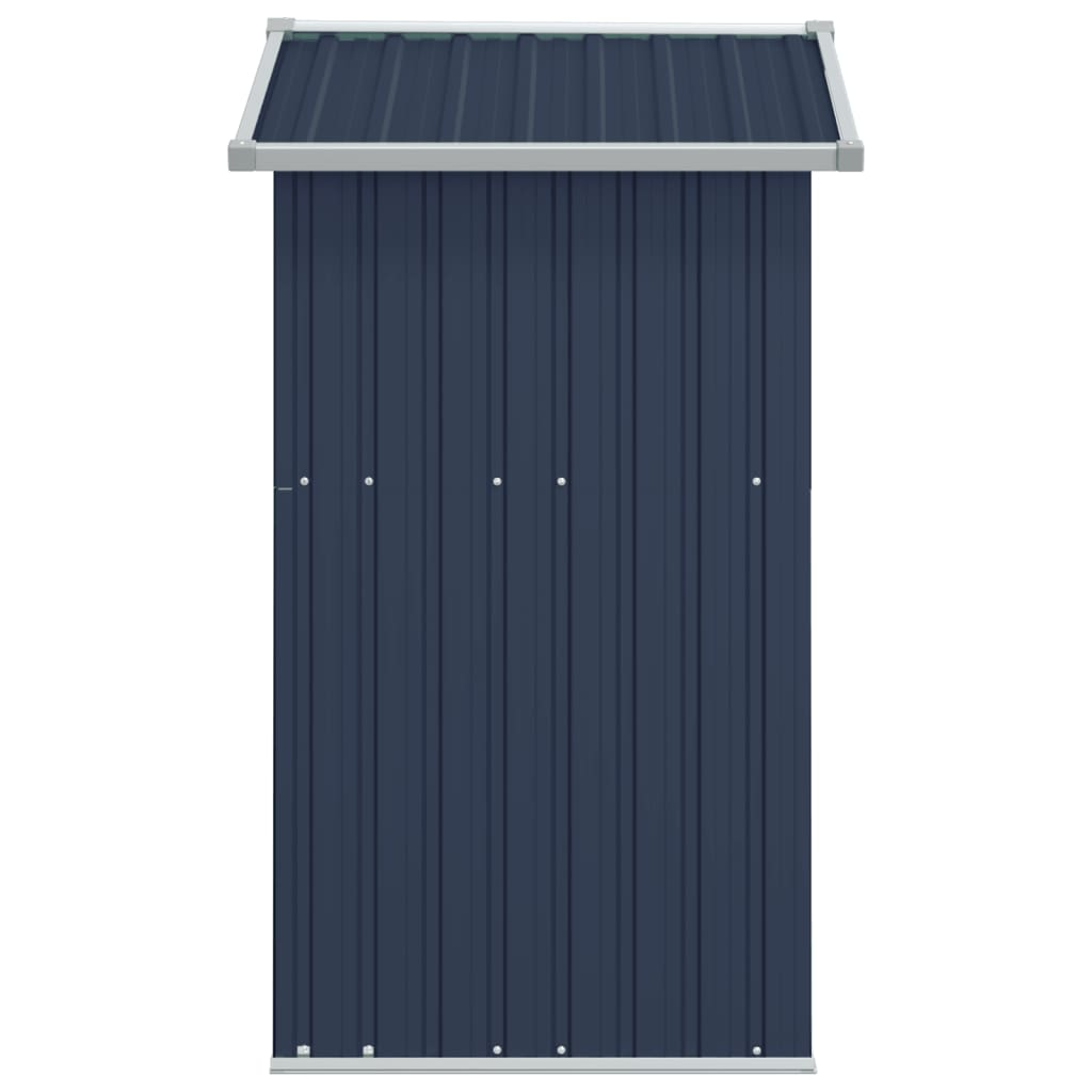 vidaXL Garden Shed Anthracite 49.6"x38.4"x69.7" Galvanized Steel