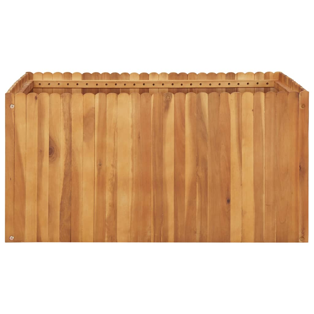 vidaXL Garden Raised Bed 39.4"x39.4"x19.7" Solid Acacia Wood