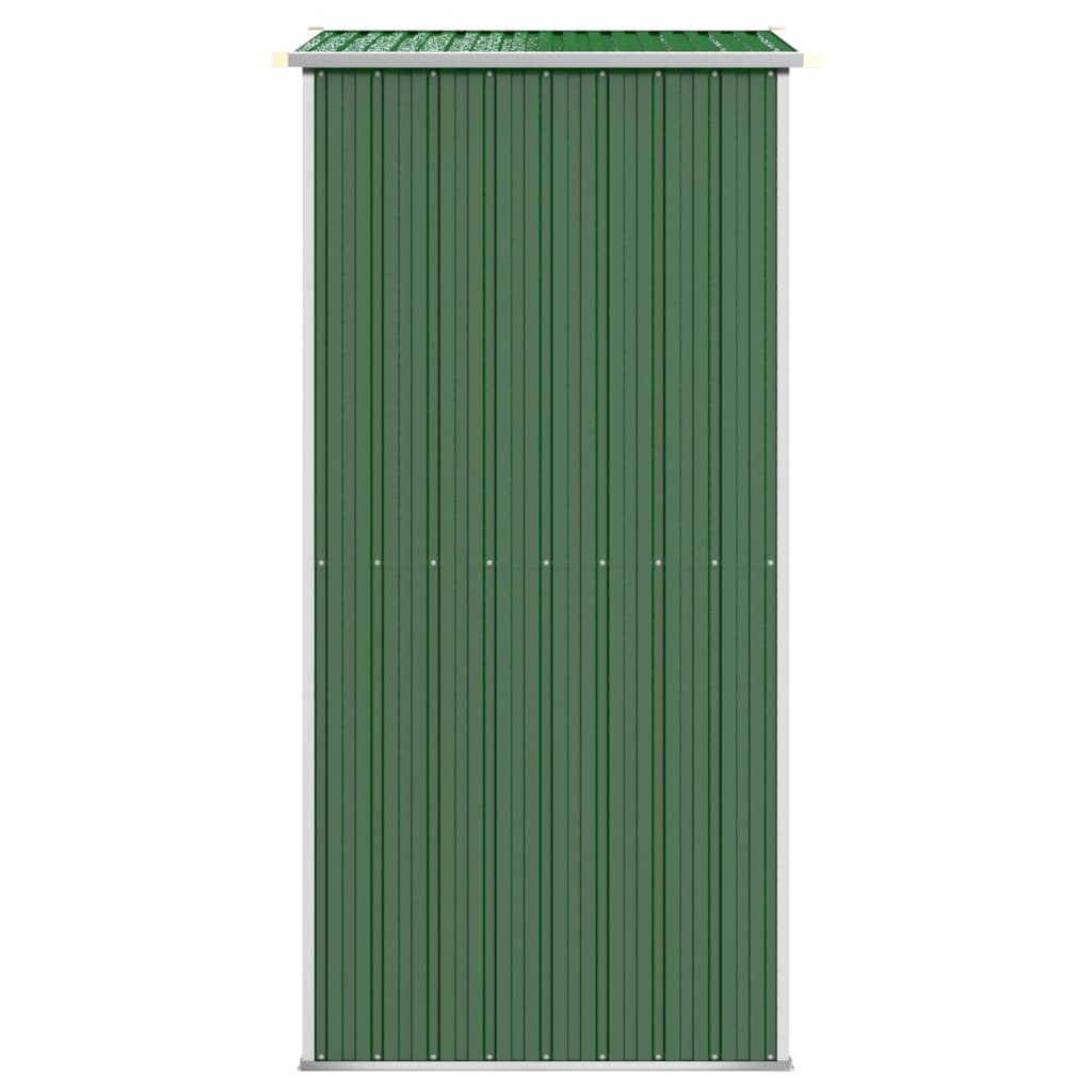 vidaXL Garden Shed Green 75.6"x42.5"x87.8" Galvanized Steel