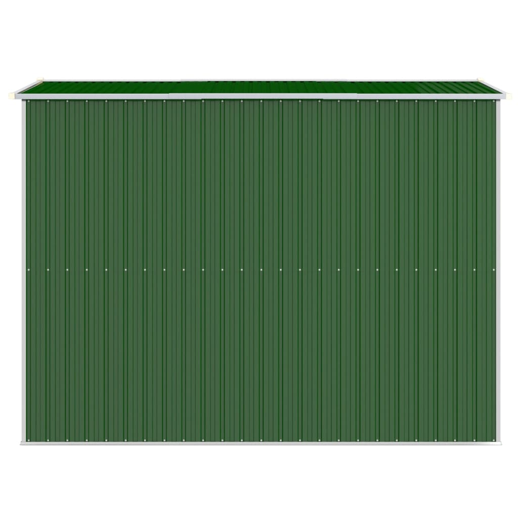 vidaXL Garden Shed Green 75.6"x107.9"x87.8" Galvanized Steel