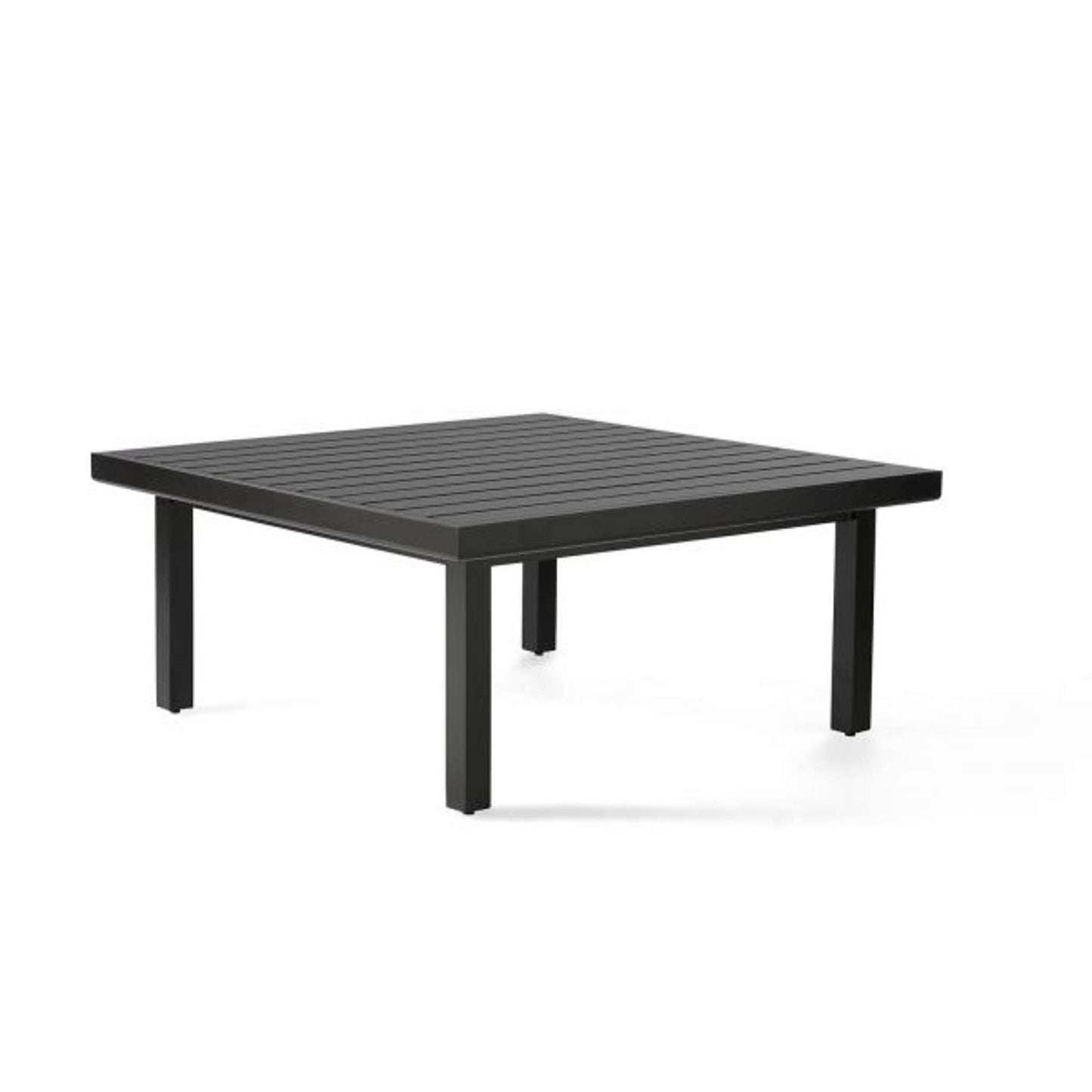 Trinidad 3000 Series 42 Inch Aluminum Square Slatted Top Coffee Table