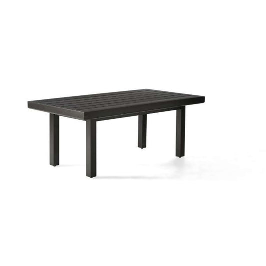 Trinidad 3000 Series Aluminum 48 x 26 Rectangular Slatted Top Coffee Table