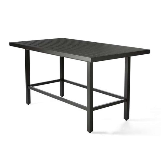 Trinidad 3000 Series 72 Inch Aluminum Rectangular Umbrella Counter Table