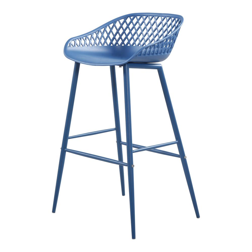 Piazza Outdoor Barstool Blue - Set Of Two