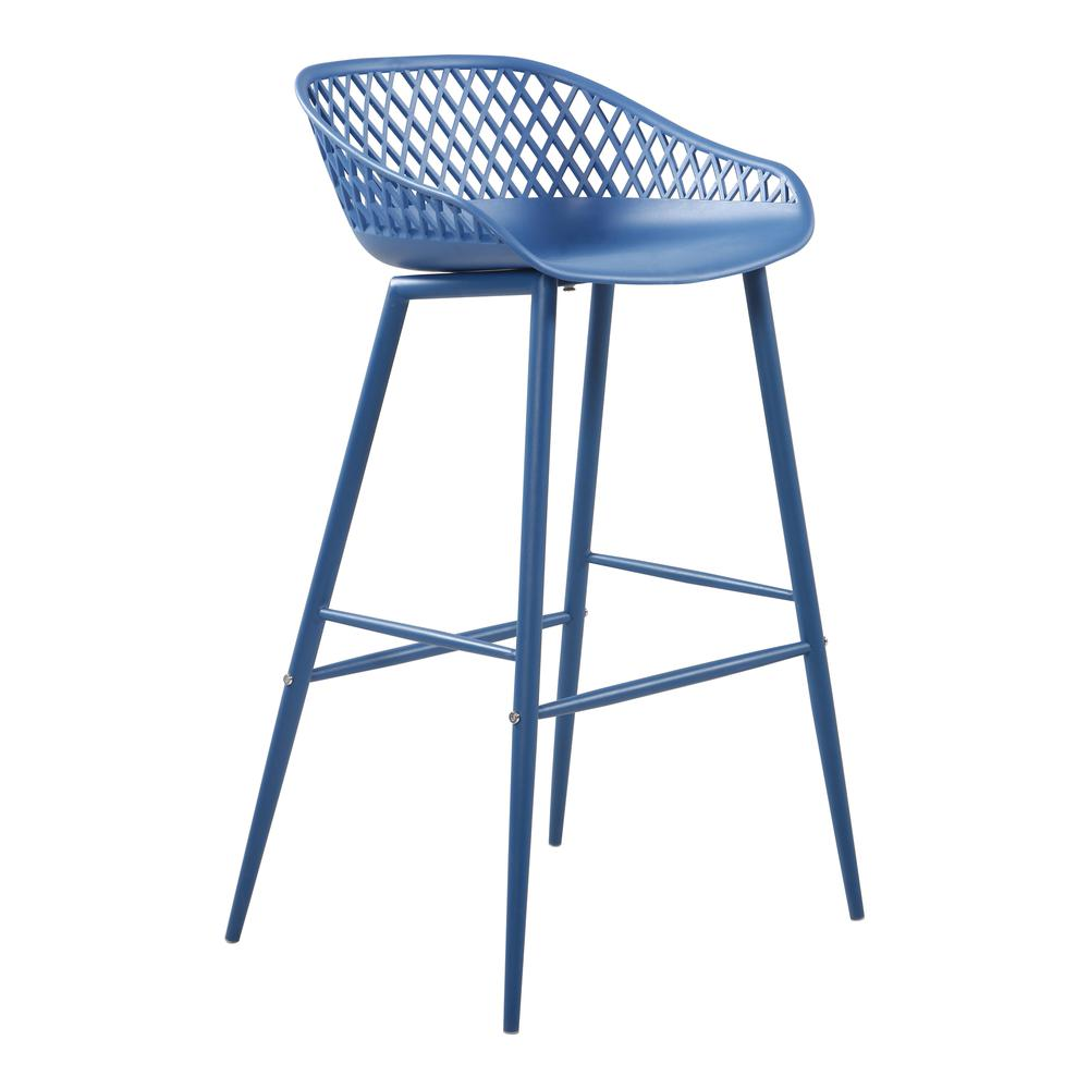 Piazza Outdoor Barstool Blue - Set Of Two