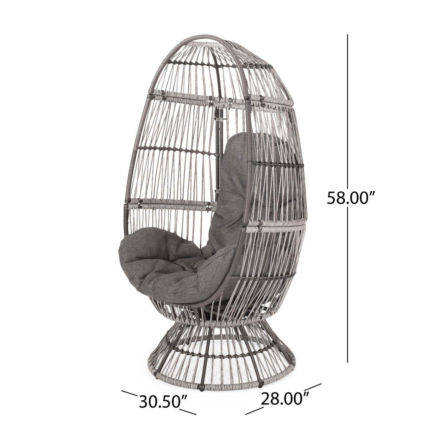 RESEDA SWIVEL PATIO EGG CHAIR