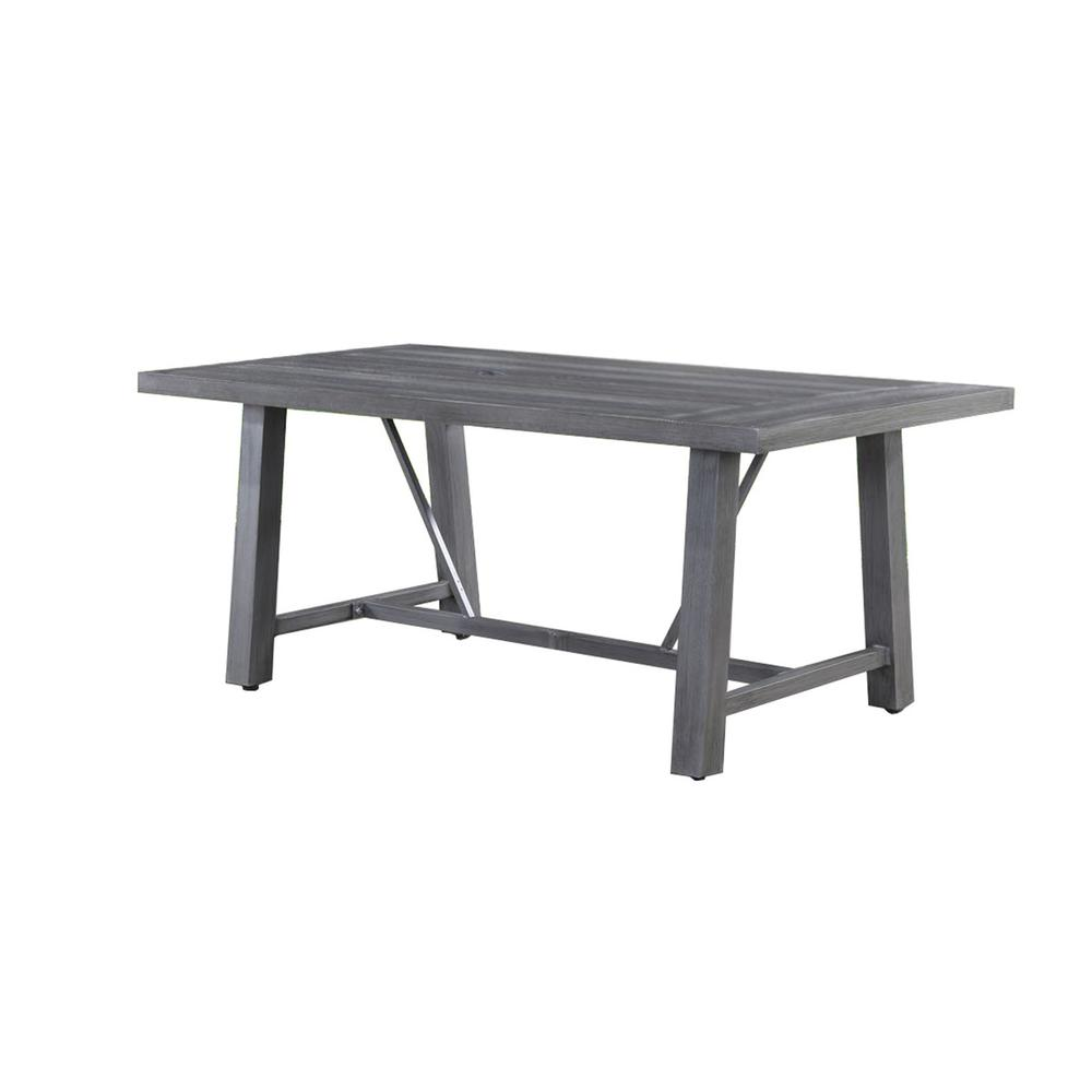 Outdoor aluminum metal fram dining table