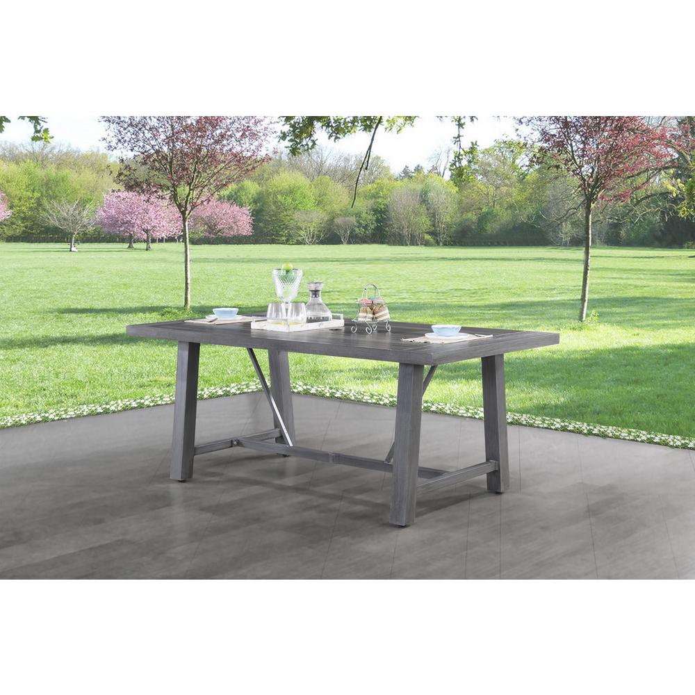 Outdoor aluminum metal fram dining table