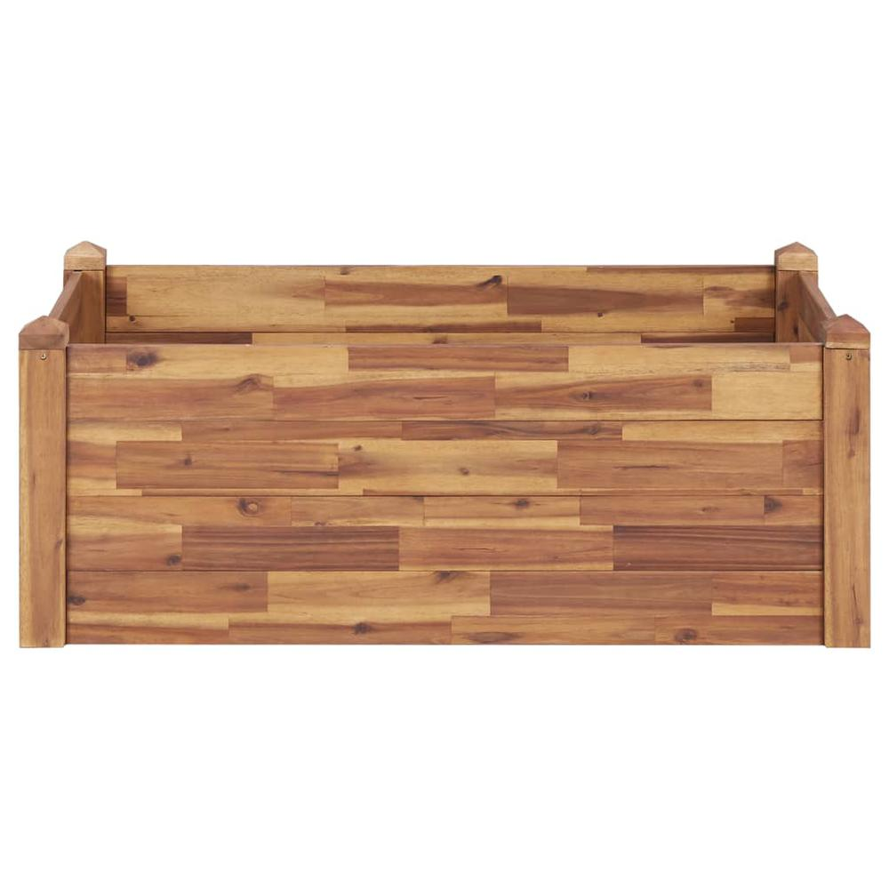 vidaXL Garden Raised Bed 43.3"x23.6"x17.3" Solid Acacia Wood, 46578