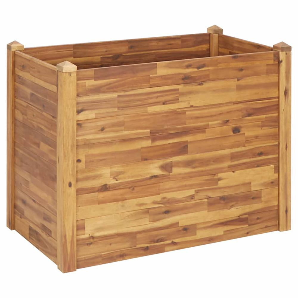 vidaXL Garden Raised Bed 43.3"x23.6"x33.1" Solid Acacia Wood, 46579