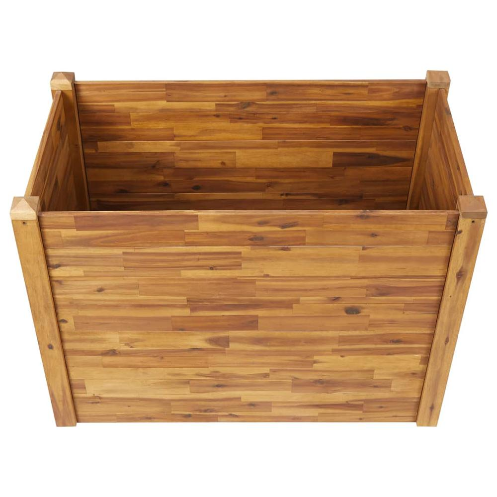 vidaXL Garden Raised Bed 43.3"x23.6"x33.1" Solid Acacia Wood, 46579