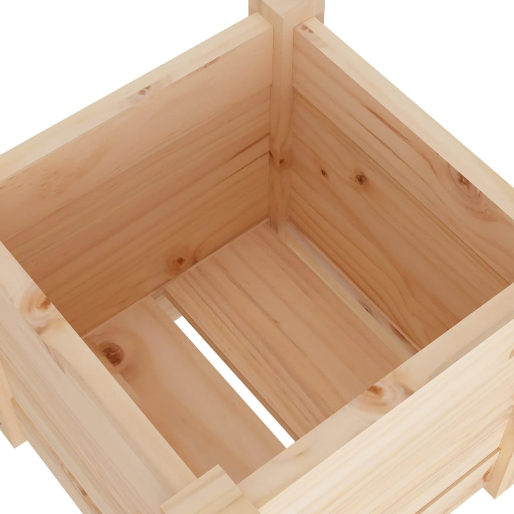 vidaXL Garden Planters 2 pcs 12.2"x12.2"x12.2" Solid Wood Pine