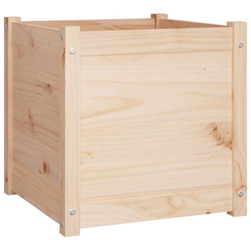 vidaXL Garden Planter 19.7"x19.7"x19.7" Solid Wood Pine