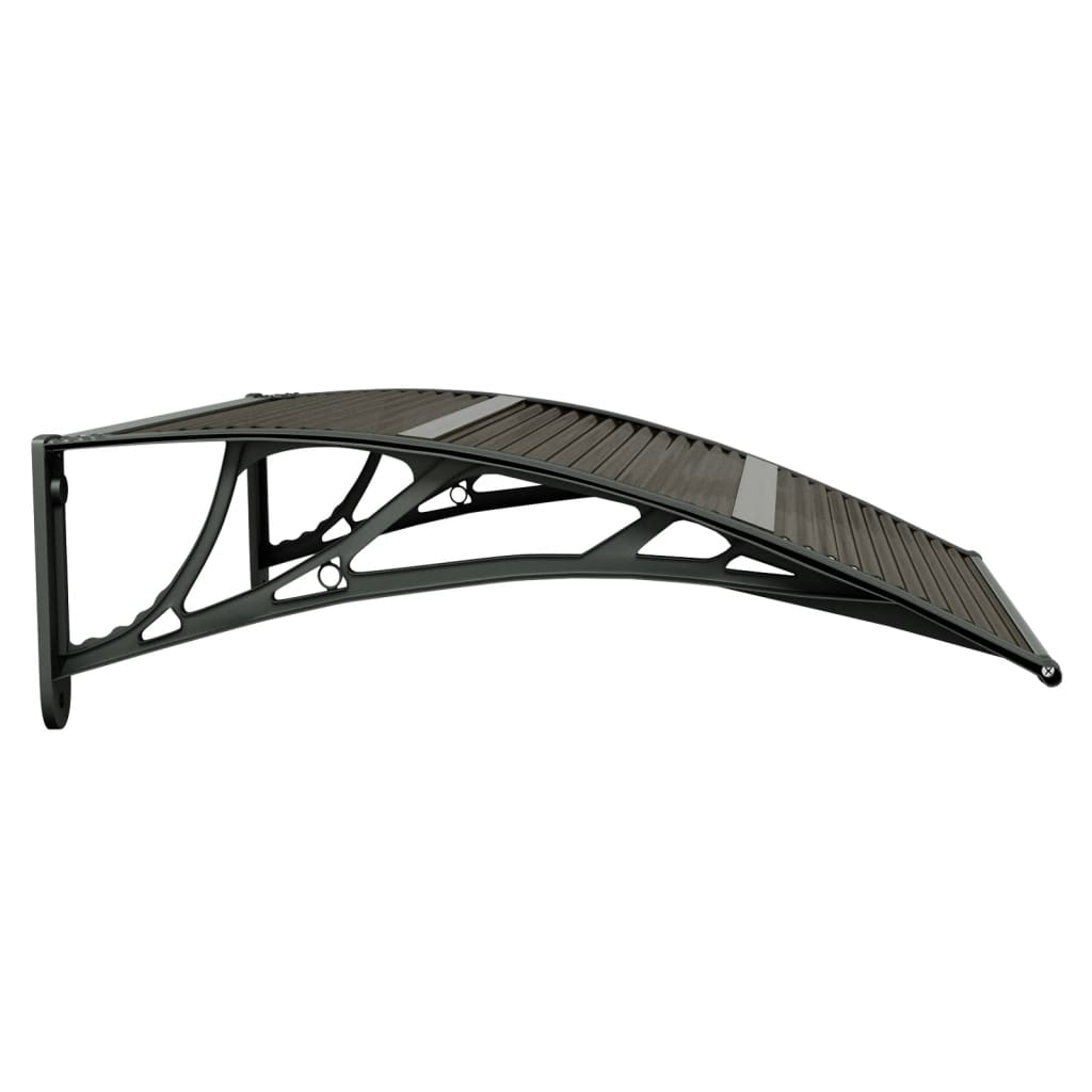 vidaXL Door Canopy Black 31.5"x29.5" Polycarbonate