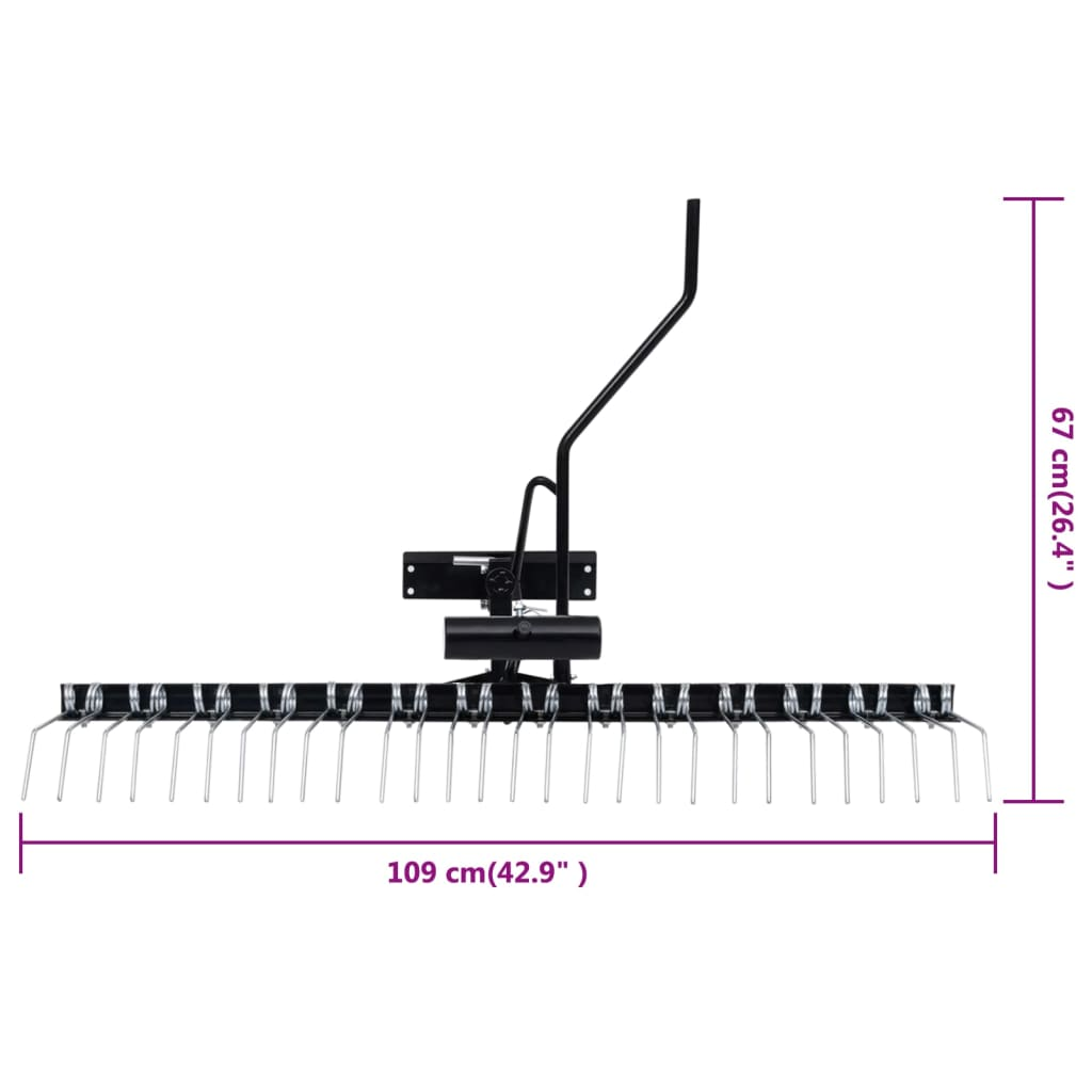 vidaXL Scarifier for Ride-on Mower 42.9"