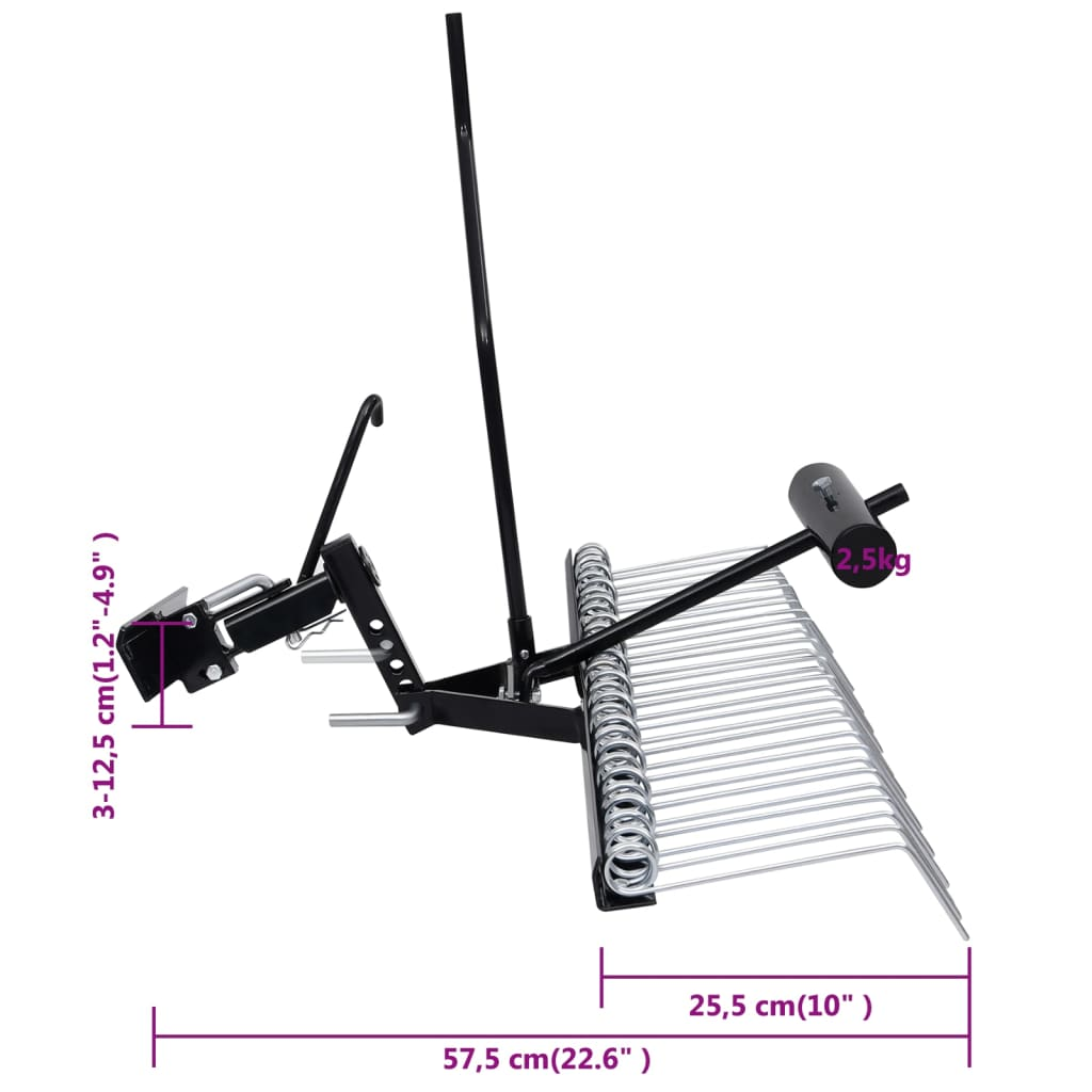 vidaXL Scarifier for Ride-on Mower 42.9"