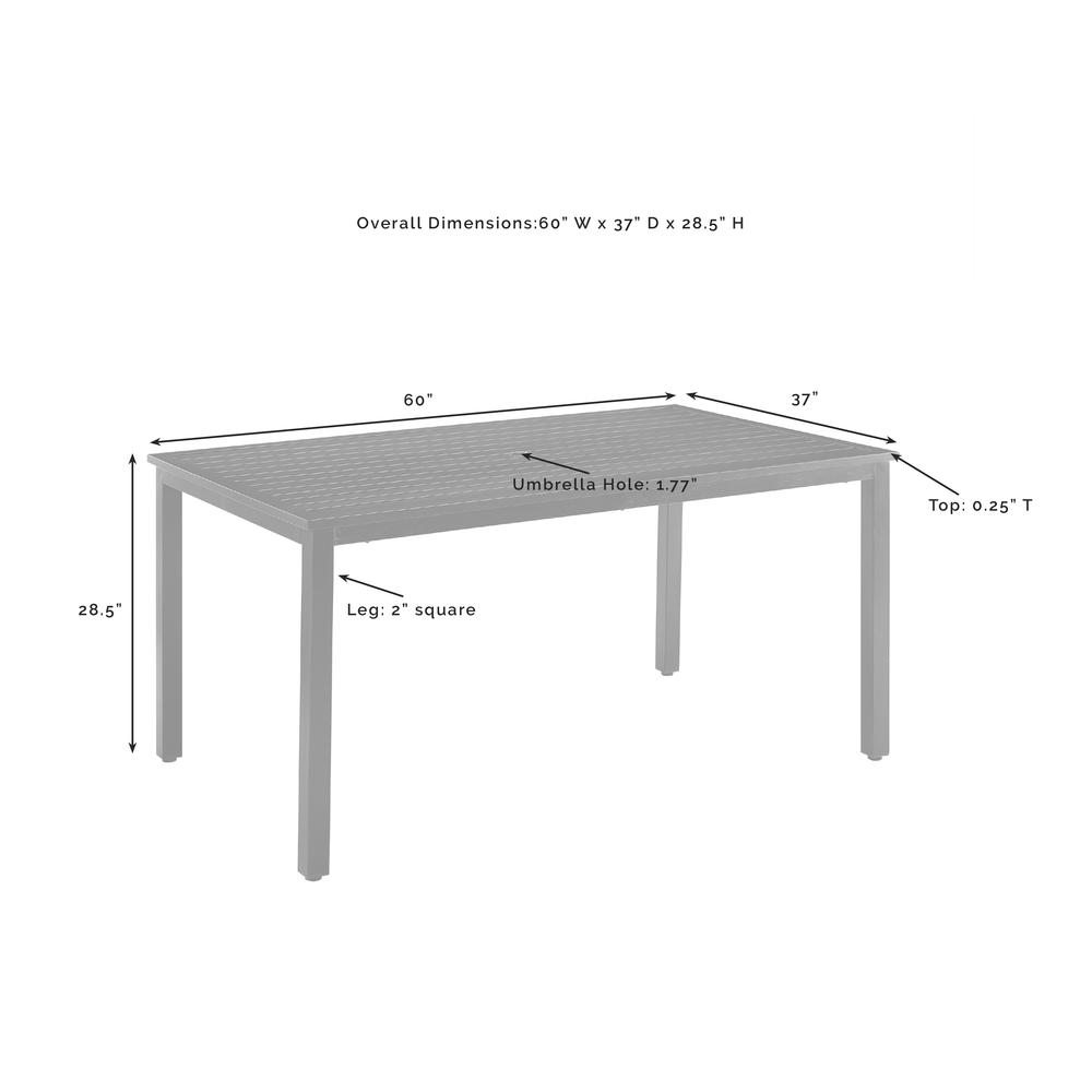 Kaplan Outdoor Metal Dining Table Oil Rubbed Bronze