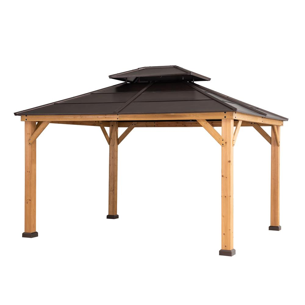 Chapman 11 x 13 ft. Outdoor Patio Cedar Framed Gazebo