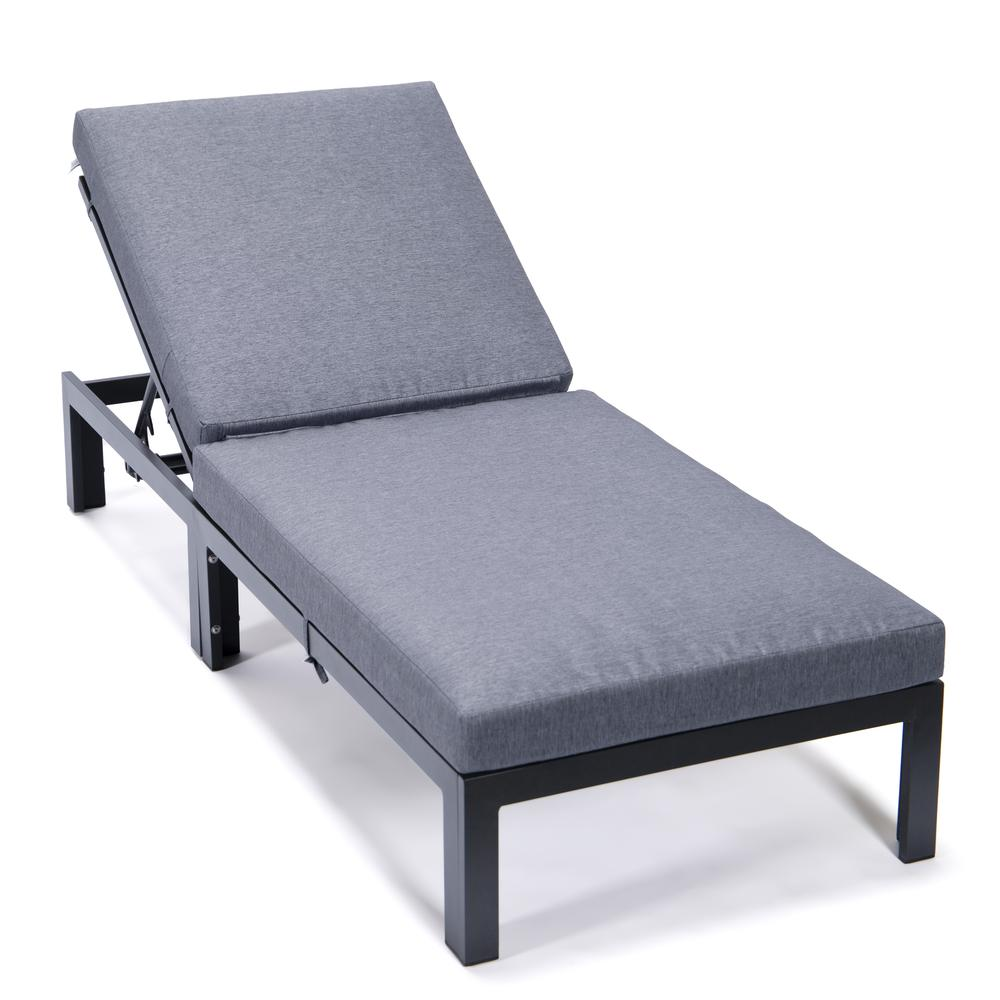 Chelsea Modern Outdoor Chaise Lounge Chair With Cushions