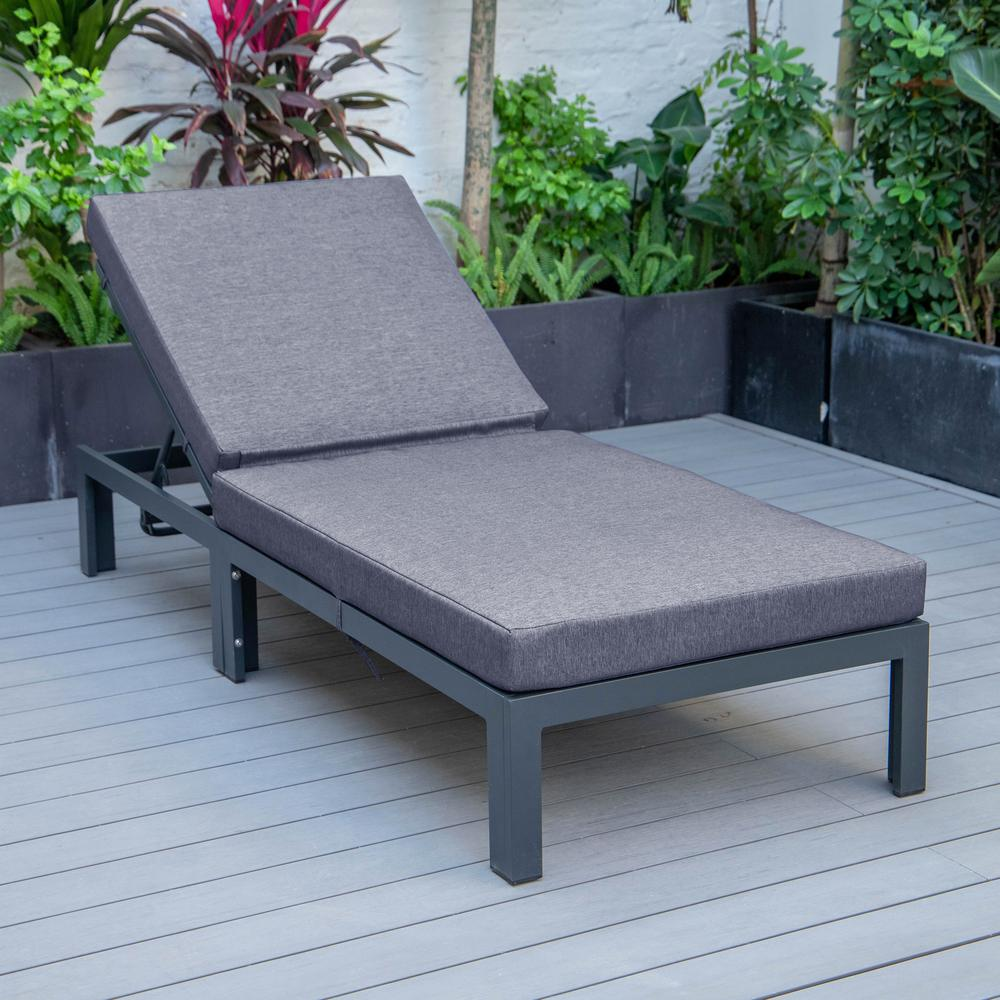 Chelsea Modern Outdoor Chaise Lounge Chair With Cushions