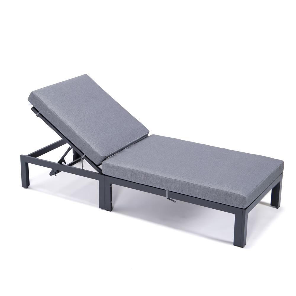 Chelsea Modern Outdoor Chaise Lounge Chair With Cushions