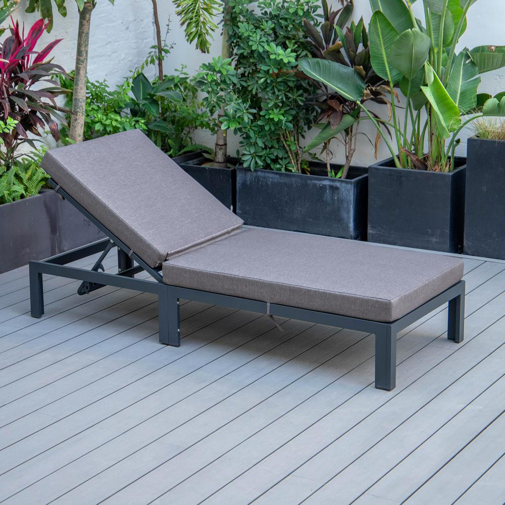 Chelsea Modern Outdoor Chaise Lounge Chair With Cushions