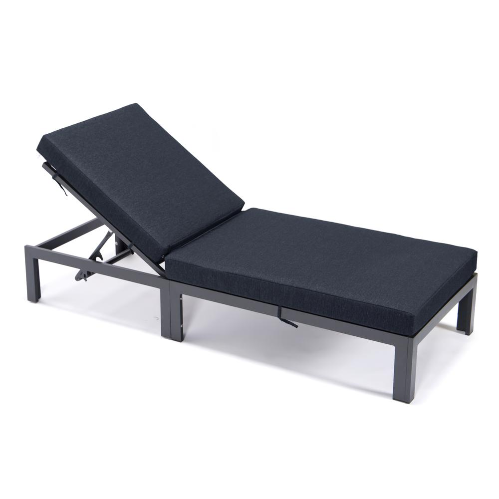 Chelsea Modern Outdoor Chaise Lounge Chair With Cushions