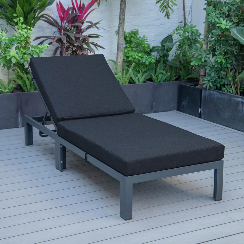 Chelsea Modern Outdoor Chaise Lounge Chair With Cushions