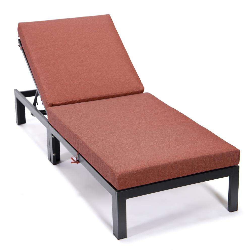 Chelsea Modern Outdoor Chaise Lounge Chair With Cushions