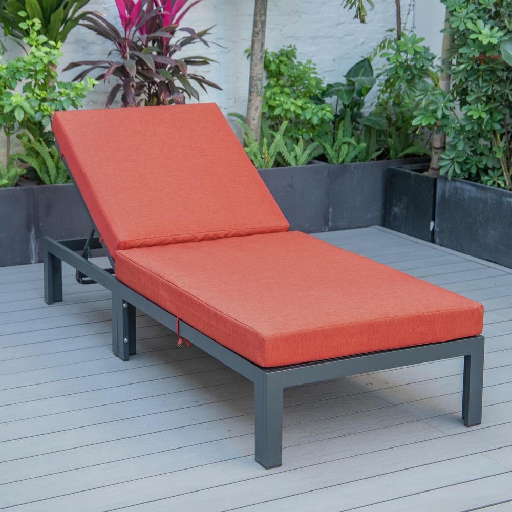 Chelsea Modern Outdoor Chaise Lounge Chair With Cushions