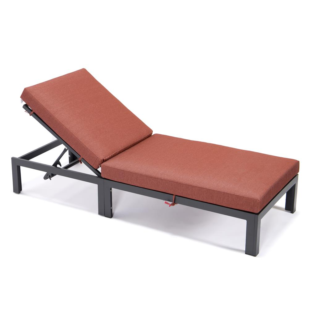 Chelsea Modern Outdoor Chaise Lounge Chair With Cushions