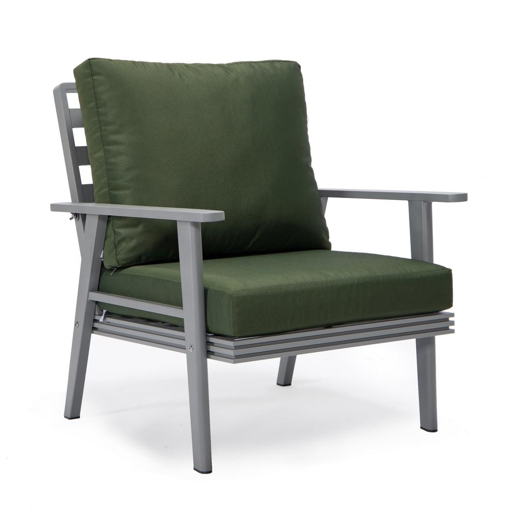 3-Piece Outdoor Patio Set with Grey Aluminum Frame