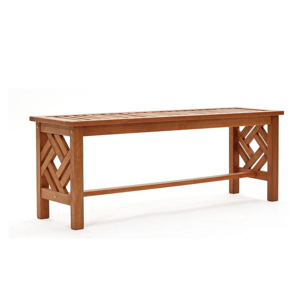 Carmel Solid Wood Outdoor Dining Bench