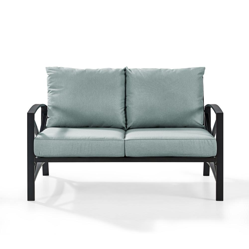 Kaplan Outdoor Metal Loveseat Mist/Oil Rubbed Bronze