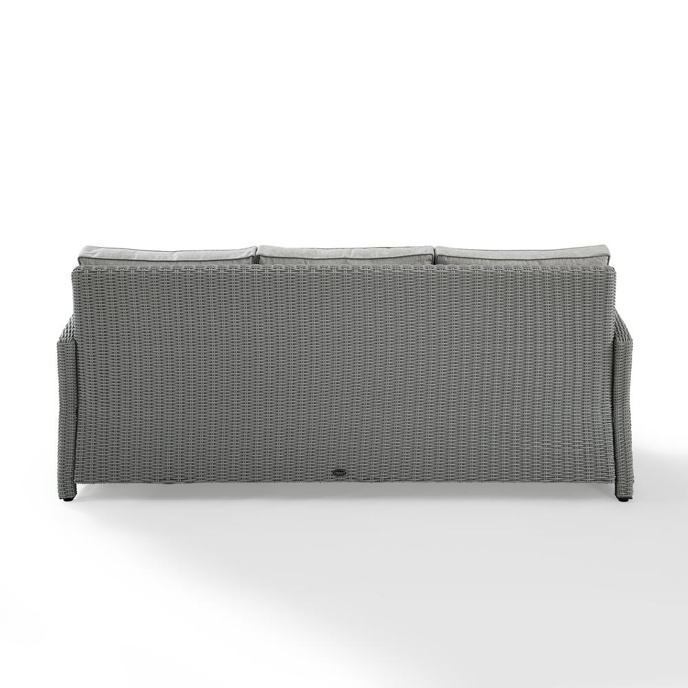 Bradenton Outdoor Wicker Sofa Gray/Gray