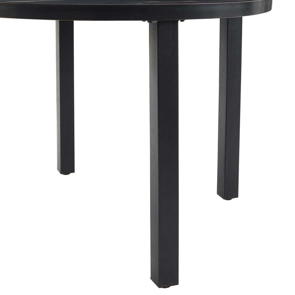 Kaplan 42" Round Outdoor Metal Dining Table Oil Rubbed Bronze