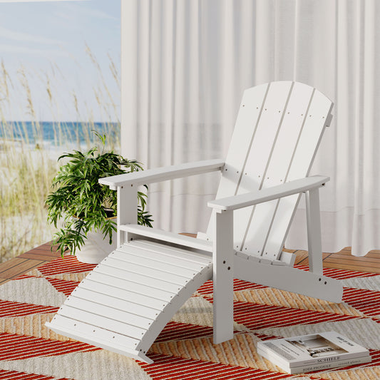 HUNTER ADIRONDACK CHAIR WITH HIDEAWAY OTTOMAN