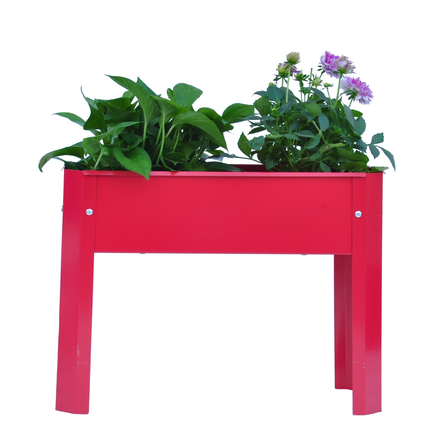 Mini Elevated garden bed, metal elevated outdoor flowerpot box, suitable for backyard and terrace, large flowerpot, suitable for vegetable and flower