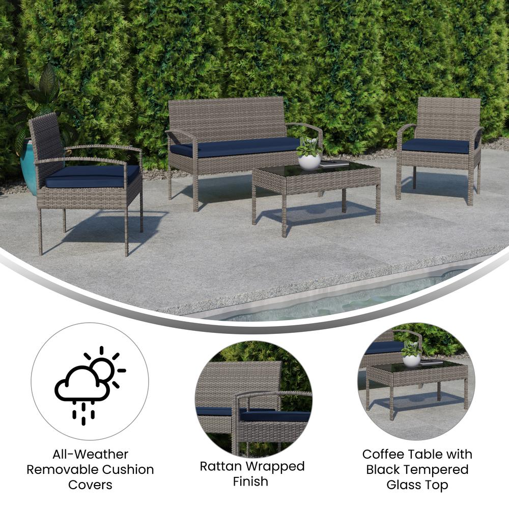 Contemporary Outdoor Seating Set