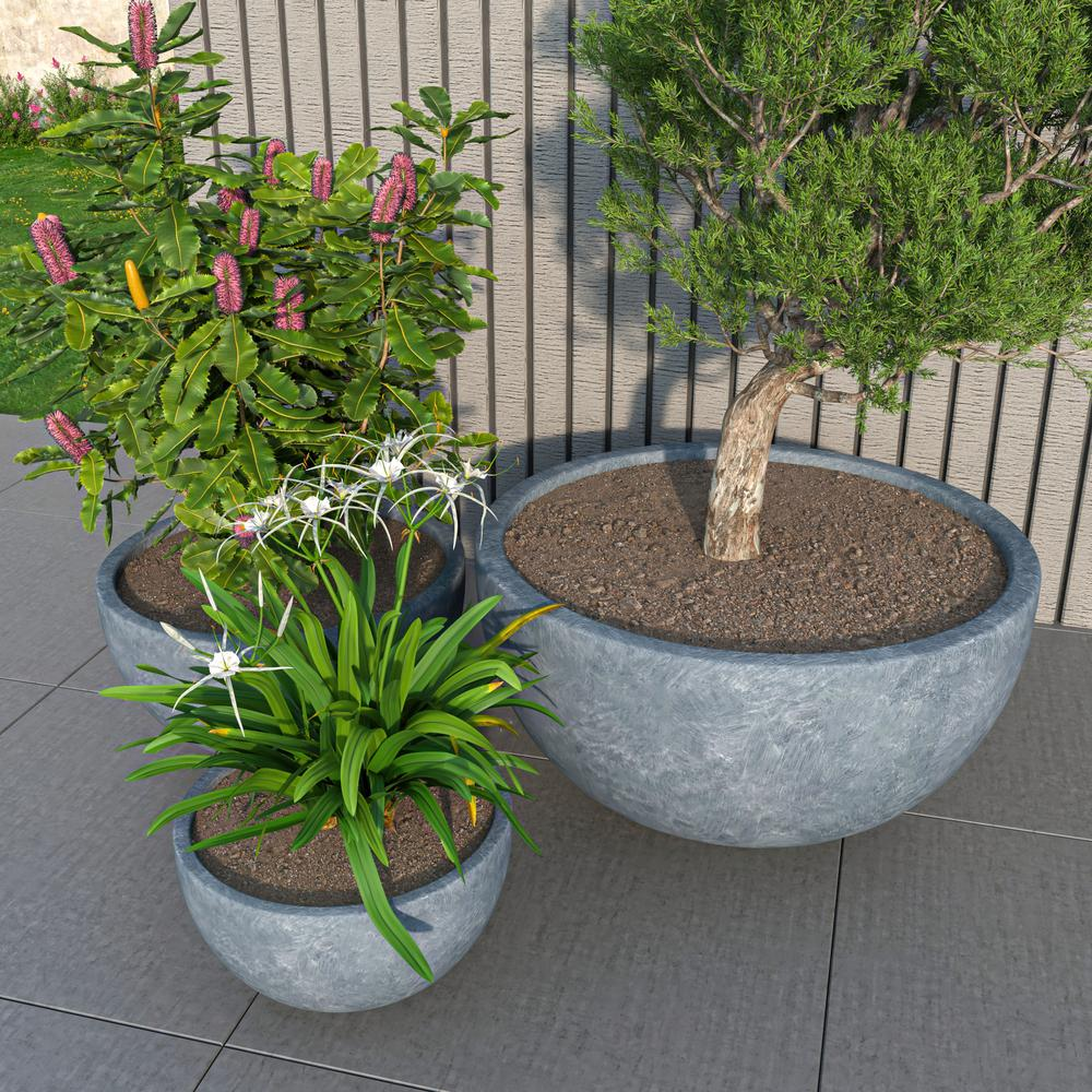 Iris Planter Set Grey