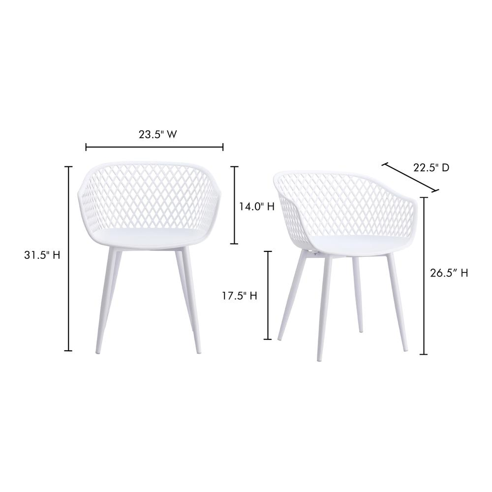 Piazza Outdoor Chair White - Set Of Two