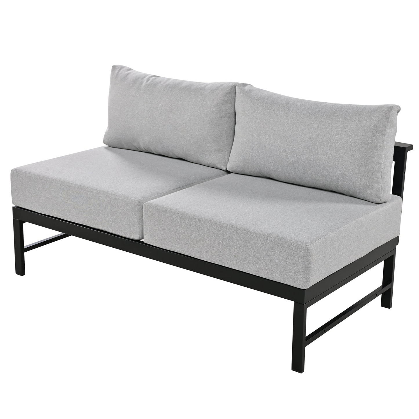 U-shaped multi-person outdoor sofa set, suitable for gardens, backyards, and balconies.