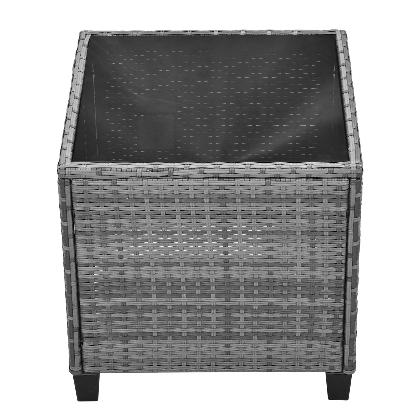 Outdoor Rattan Two-person Combination With Coffee Table, Adjustable, Suitable For Courtyard, Swimming Pool, Balcony