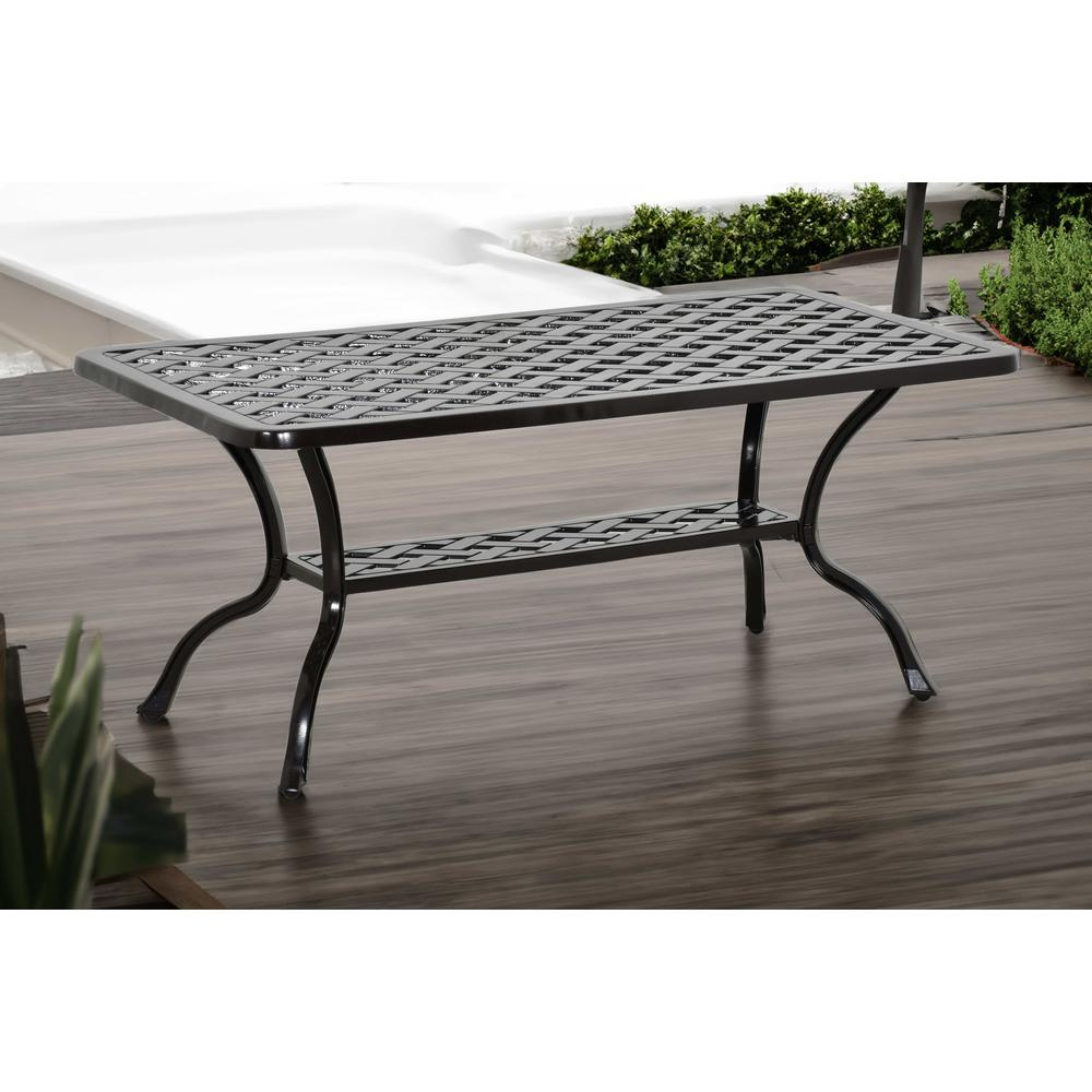 Savannah Outdoor Aluminum  Coffee Table