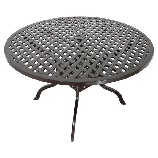 Savannah Outdoor Aluminum Round Dining Table