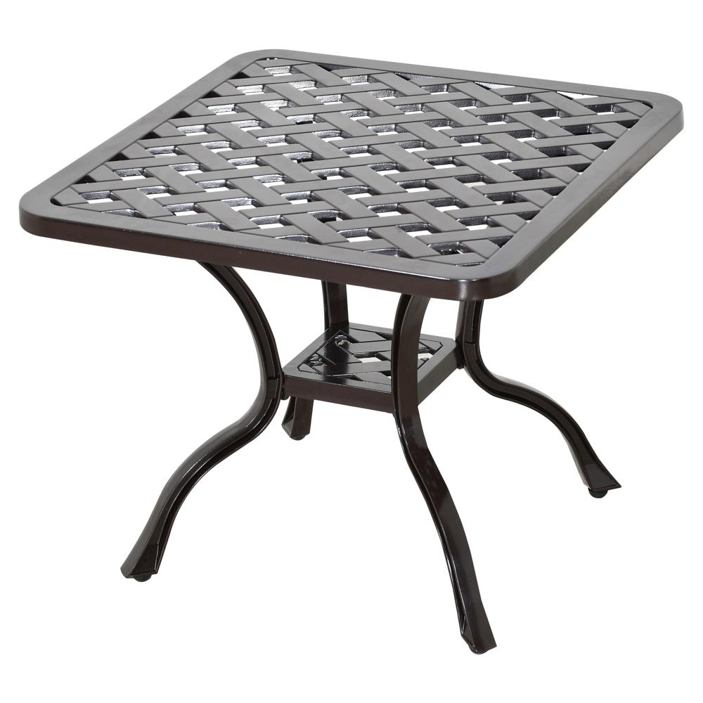 Savannah Outdoor Aluminum End Table